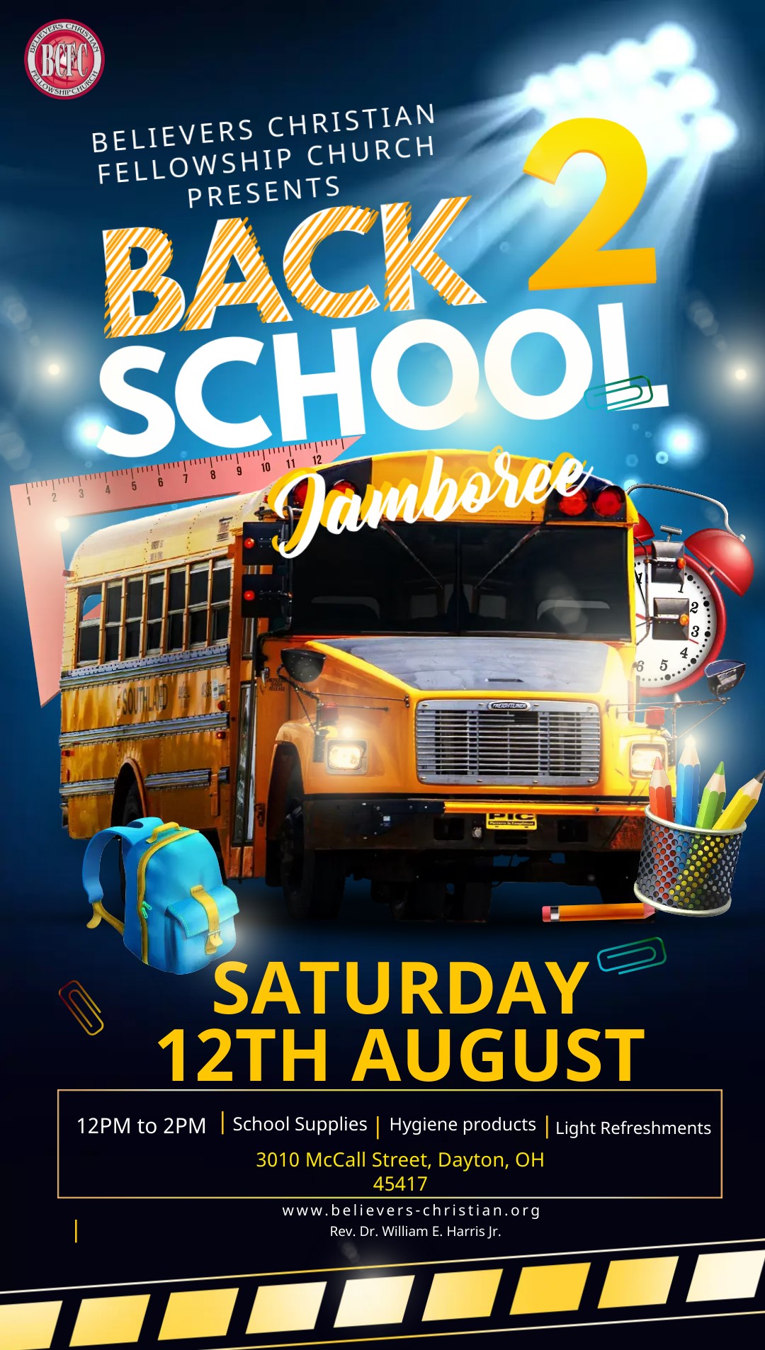 Back 2 School Jamboree Saturday August 12th, 12 - 2 pm